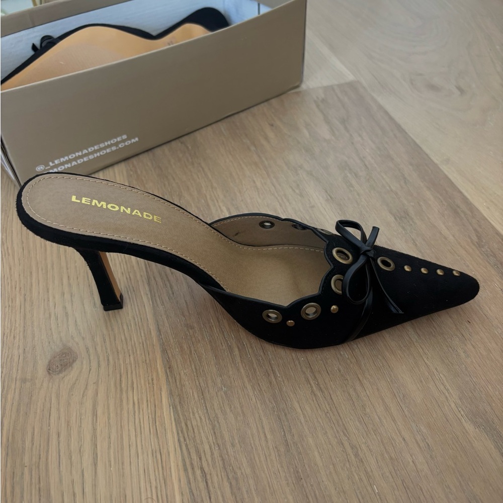 Black princess Polly Heels